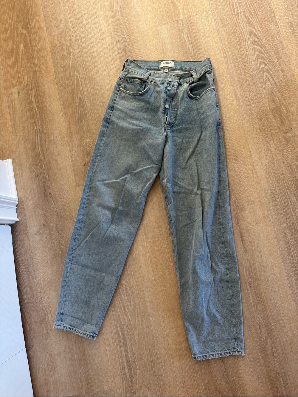 Agolde High-Rise Light Blue Women's Jeans